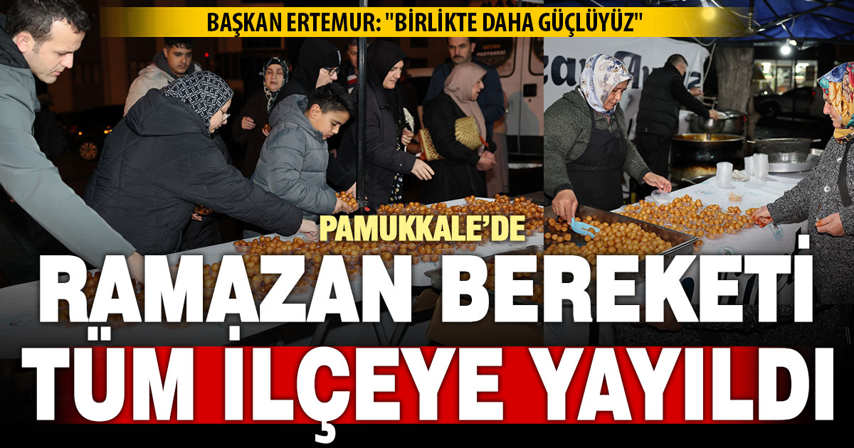 Pamukkale Belediyesi, her mahalleye Ramazan bereketini yayıyor
