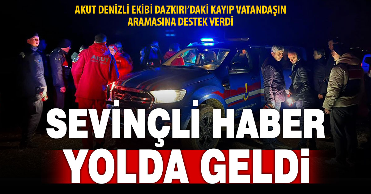 AKUT Denizli Ekibi Dazkırı’da arama çalışmasına güçlü destek verdi
