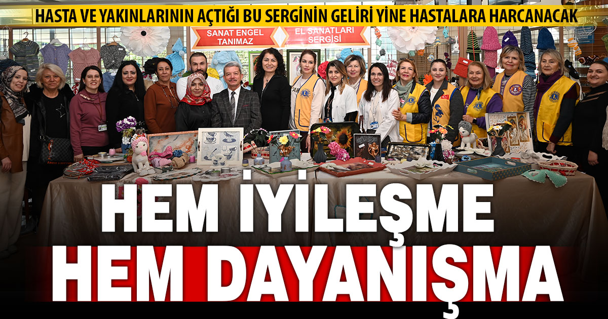 PAÜ Hastanelerinde hastalar eserleriyle hem iyileşiyor hem dayanışma gösteriyor