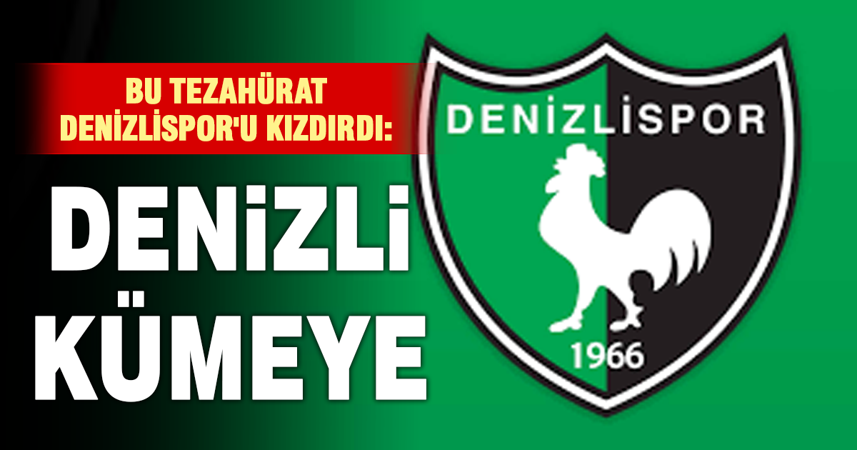 Bu tezahürat Denizlispor’u kızdırdı: Denizli kümeye