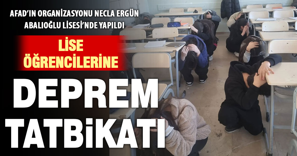 Deprem Haftası’nda Denizli’de gençlere deprem tatbikatı