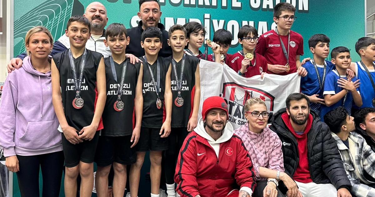 Denizlili sporculardan Türkiye şampiyonasında büyük başarı