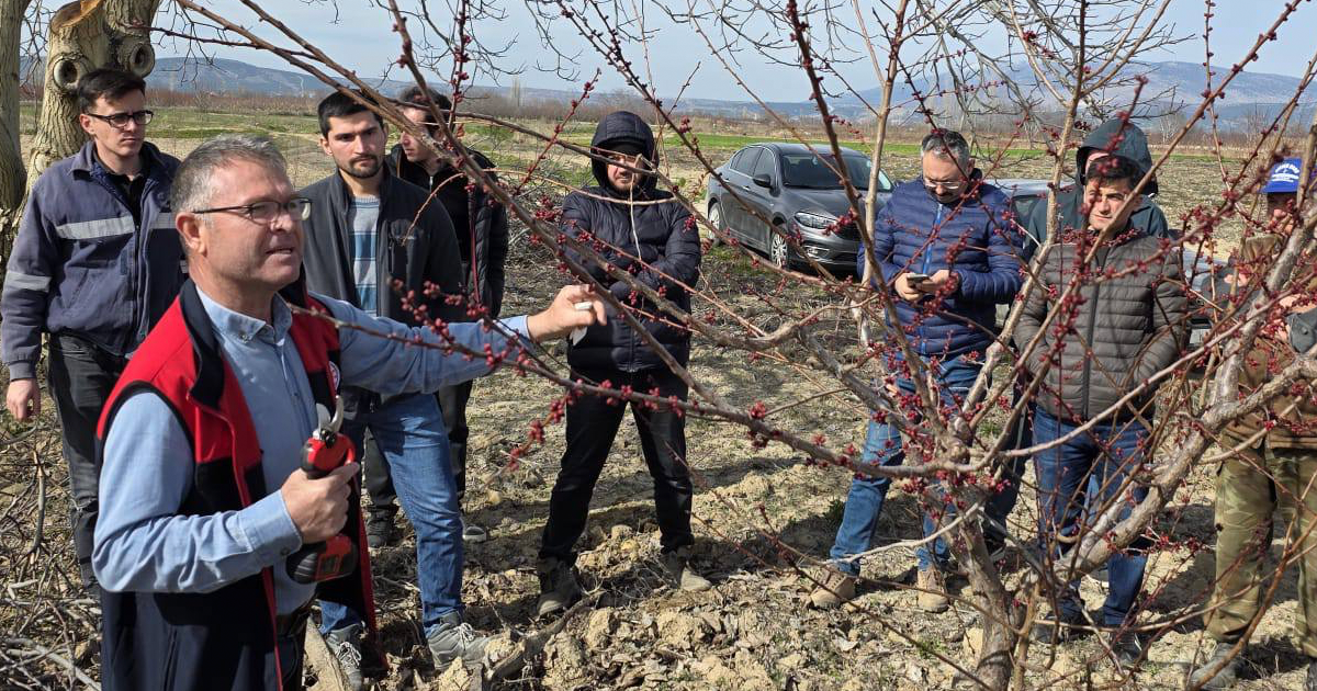 Topraktan Sofraya Bilinçli Üretim Projesi kapsamında budama eğitimi tamamlandı