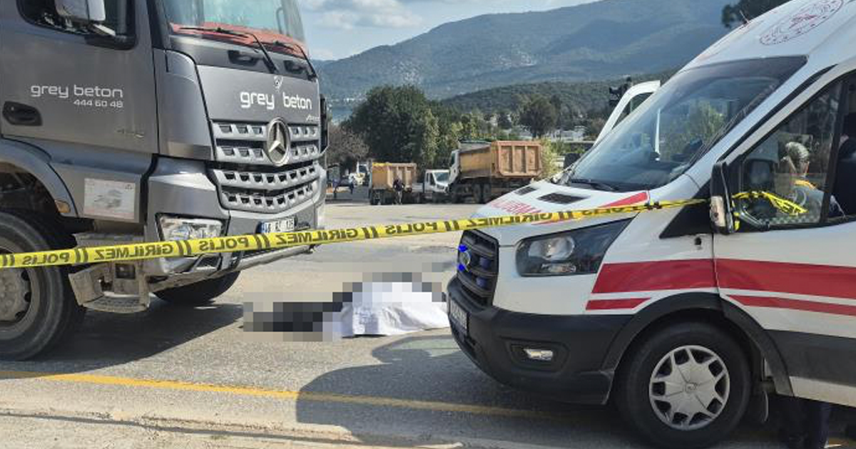 Beton mikserinin çarptığı yaya hayatını kaybetti 