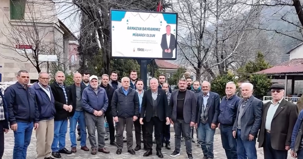 Honaz’da Karaçay Mahallesi’ne LED ekran kuruldu