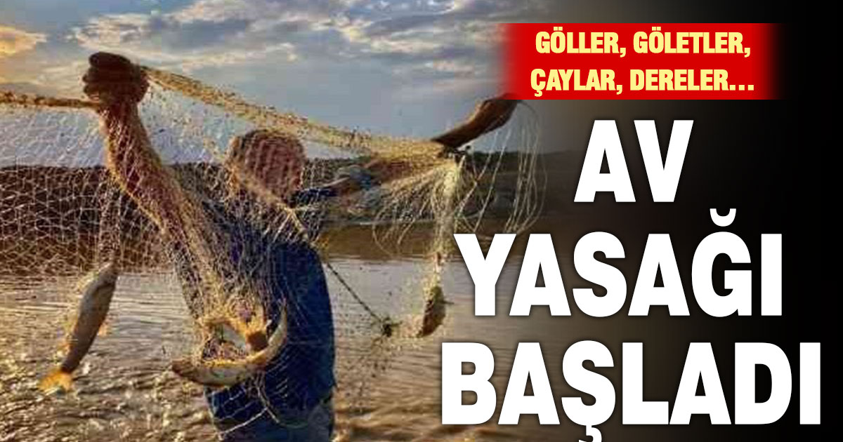 Denizli’de iç sularda balık av yasağı başladı