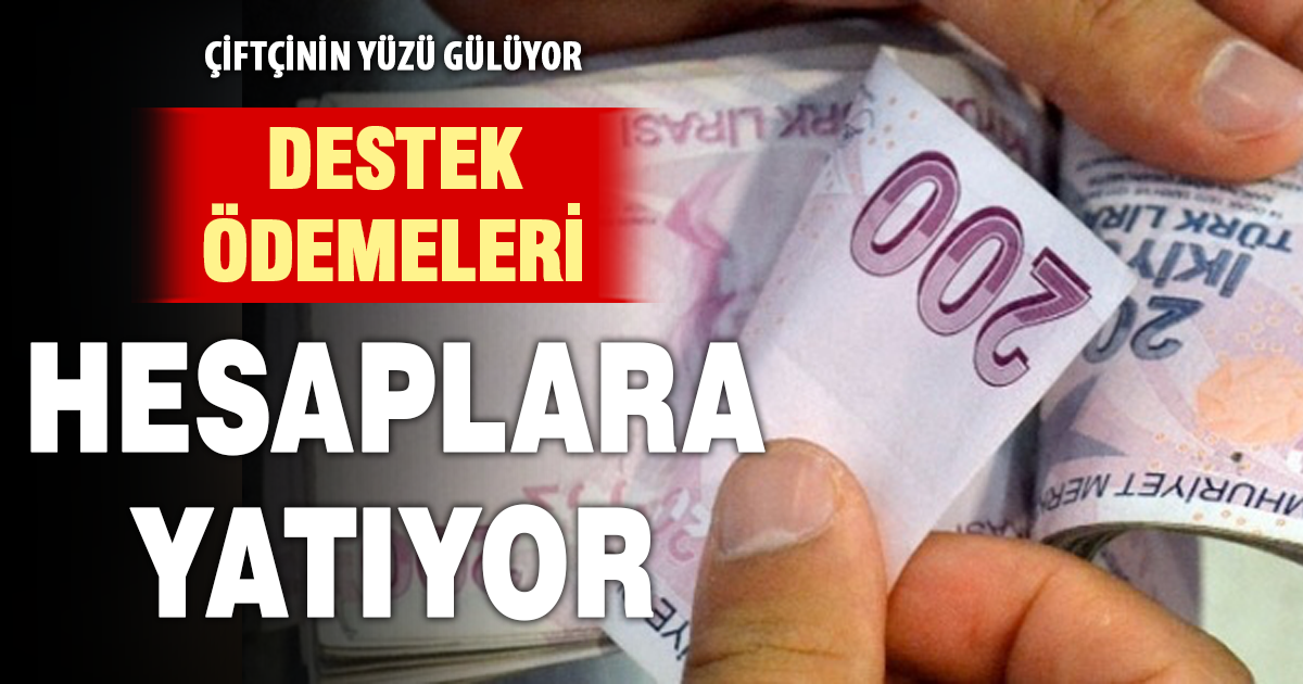 Tarım destekleme ödemeleri çiftçilerin hesaplarına aktarılmaya başlandı