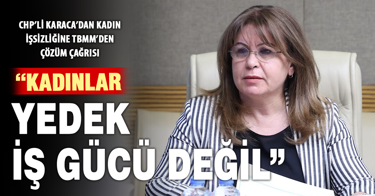 CHP’li Karaca’dan kadın istihdamı için TBMM araştırma önergesi