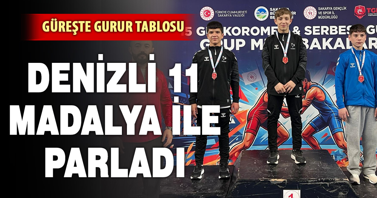 Denizli 11 madalya ile parladı