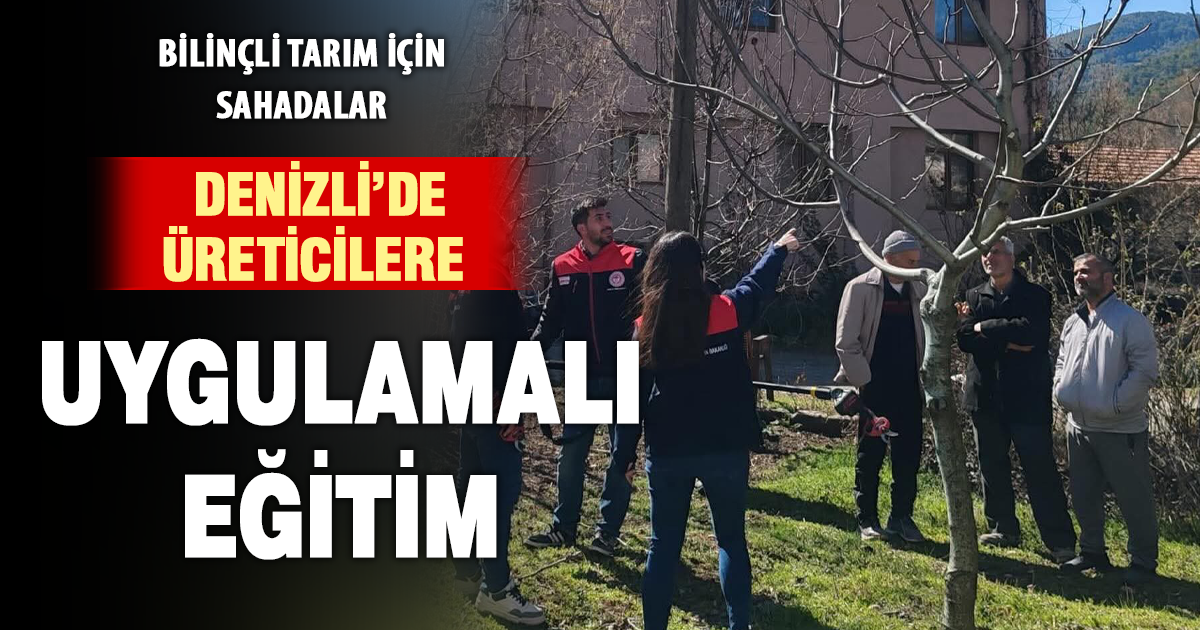 Denizli’de üreticilere budama ve toprak analizi eğitimi