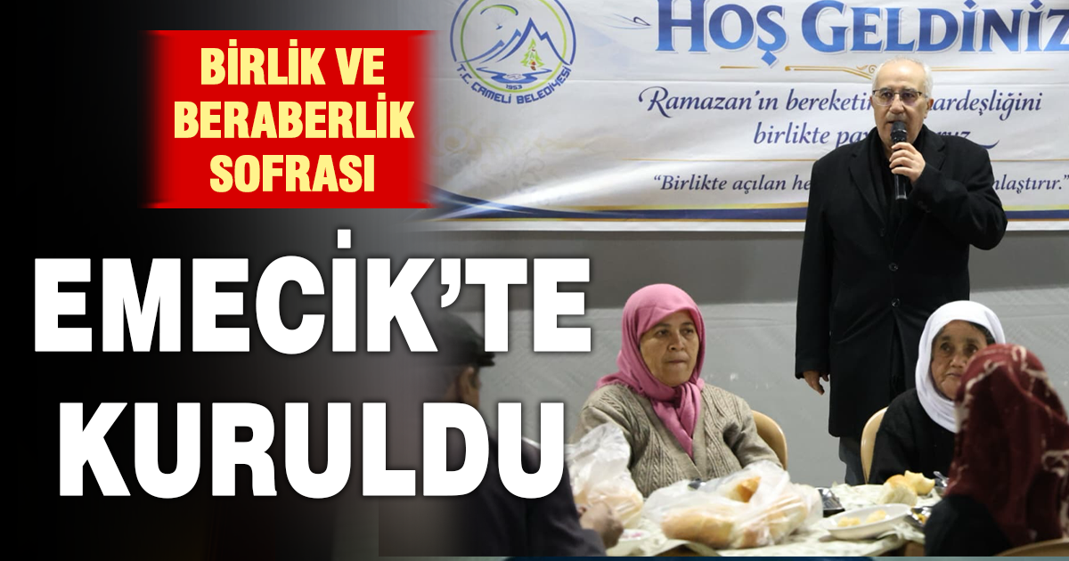 Çameli Emecik Mahallesi’nde iftar buluşması