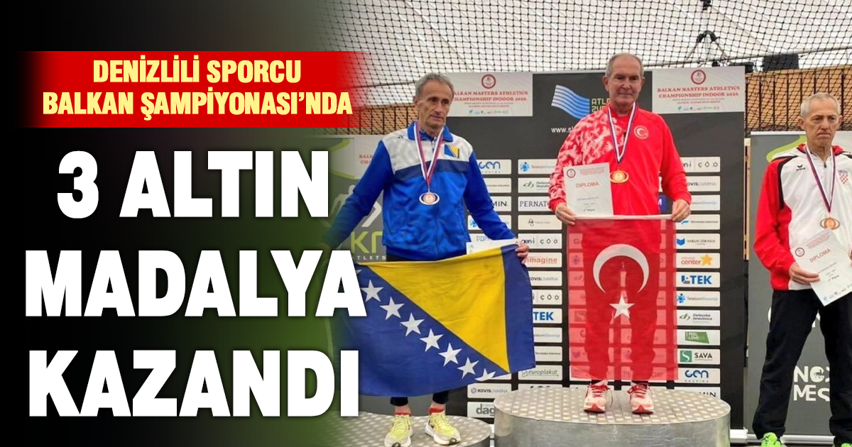 Yavuz Ertekin Balkan Şampiyonası’nda 3 altın madalya kazandı