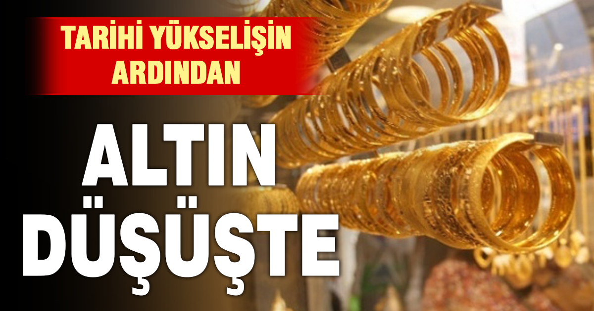 Tarihi yükselişin ardından altın düşüşte