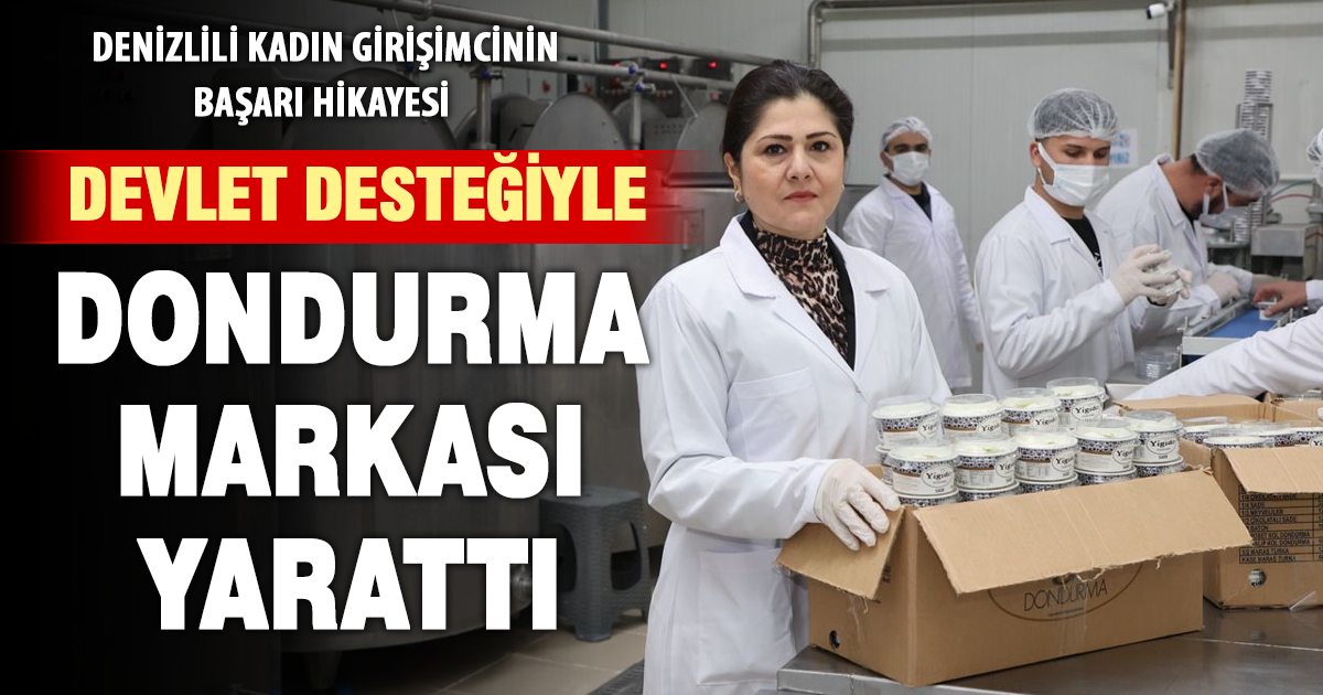 Kadın girişimci devlet desteğiyle dondurmada kendi markasını oluşturdu
