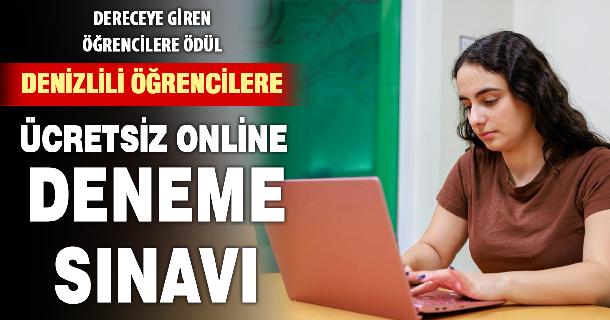 Öğrencilere aylık online deneme sınavı desteği