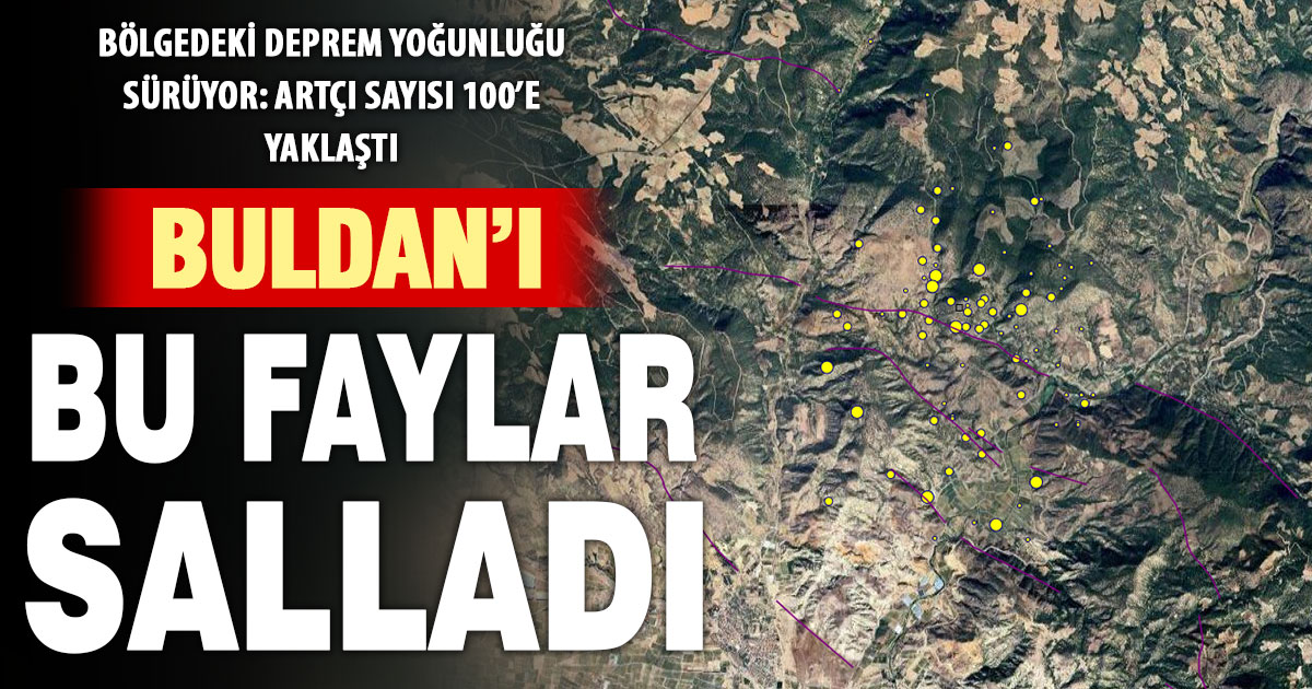 Buldan ve çevresini sallayan aktif faylar 5 saatte 100’e yakın deprem üretti