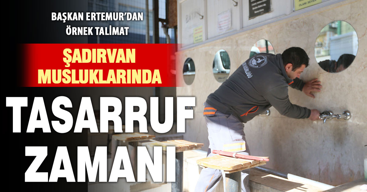 Başkan Ertemur’dan ibadethanelere “sıfır sızıntı” talimatı