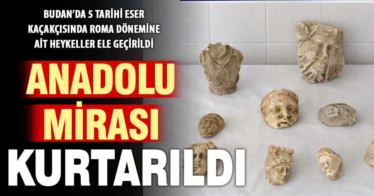 Roma dönemine ait heykel parçaları kaçakçılarda yakalandı