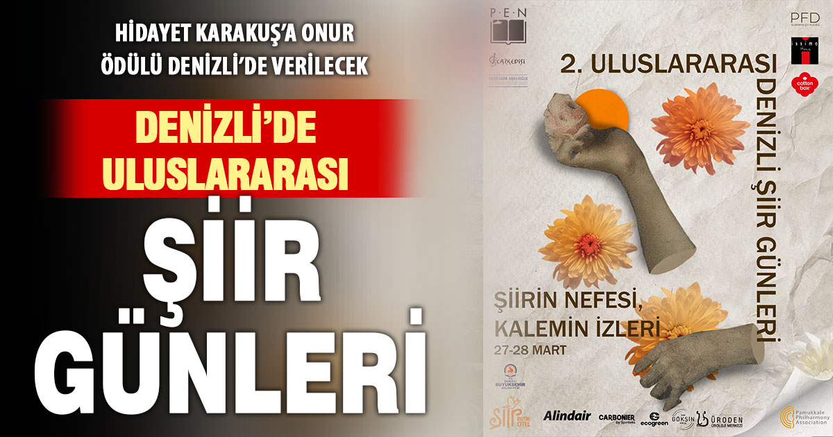 Denizli’de ikinci Uluslararası Şiir Günleri düzenleniyor