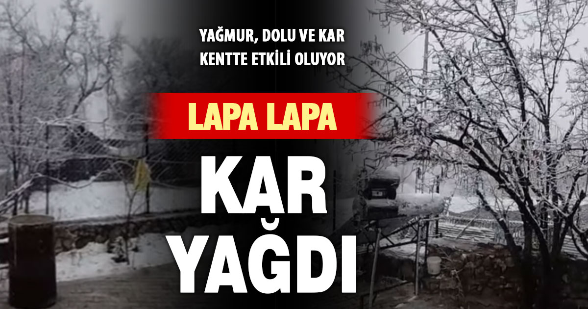 Çameli’ne kar yağdı