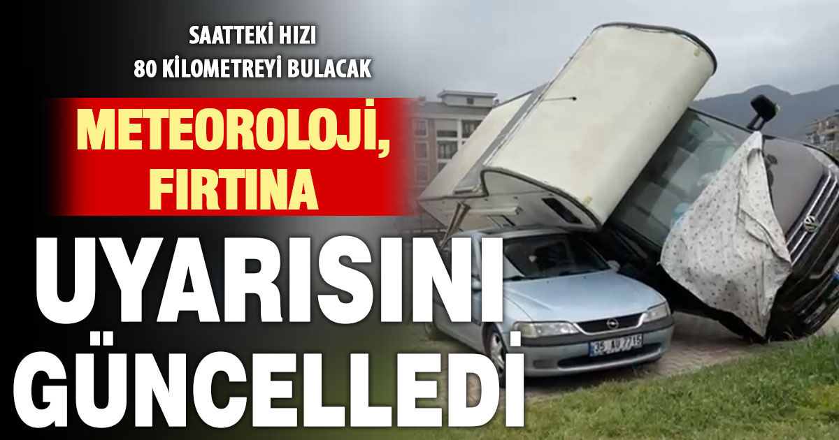 Denizli’ye pazar öğlene kadar şiddetli rüzgar uyarısı