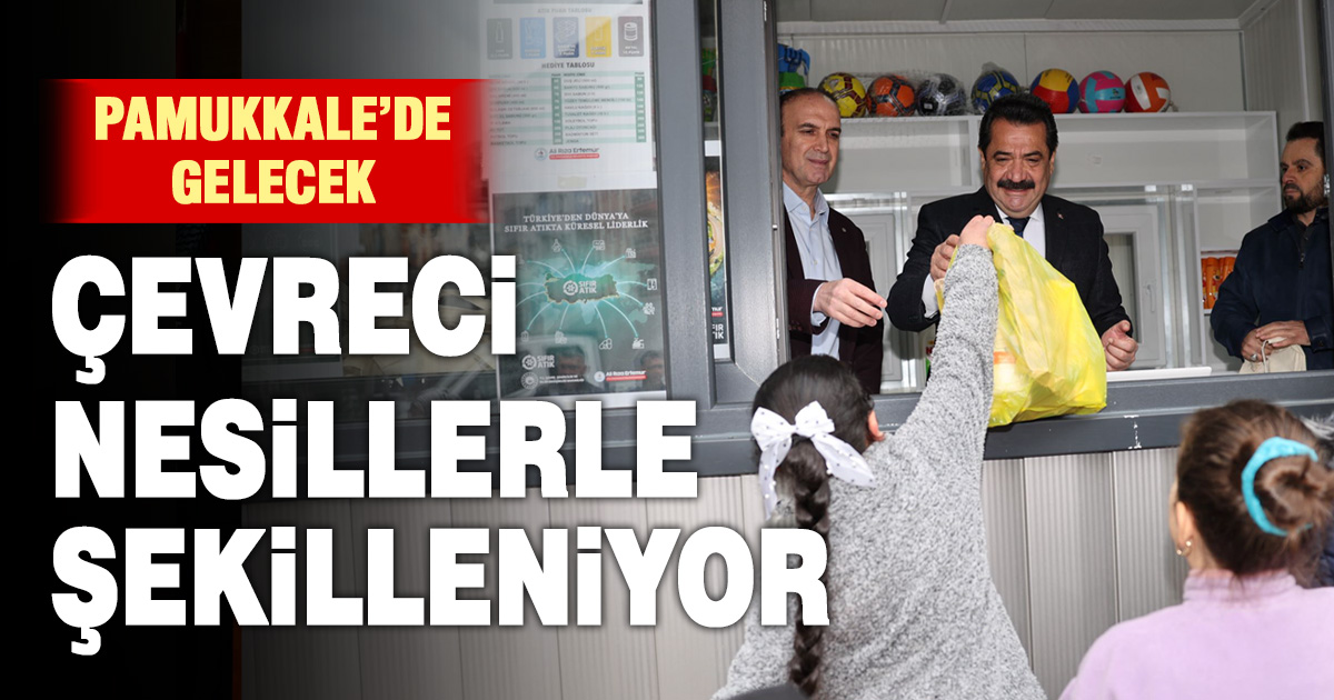 PAMUKKALE’DE ATIKLAR SEVİNCE DÖNÜŞTÜ: MİNİK ÇEVRECİLER HEM EĞLENDİ HEM KAZANDI!
