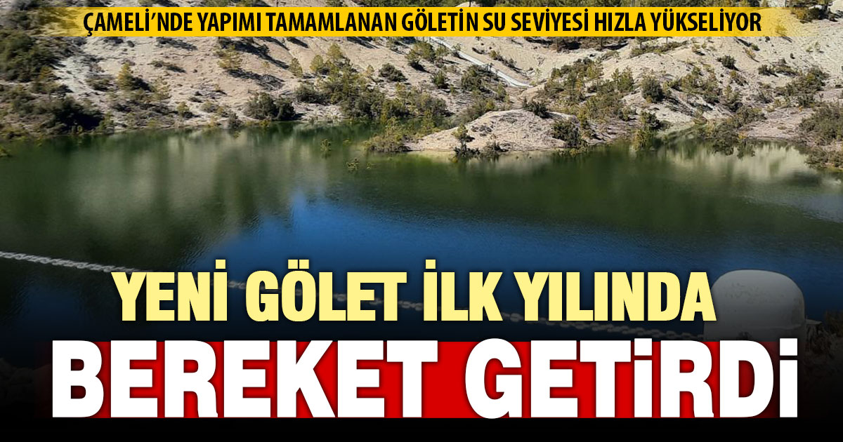 Çameli’nde yeni yapılan gölet, ilk yılında bereket getirdi