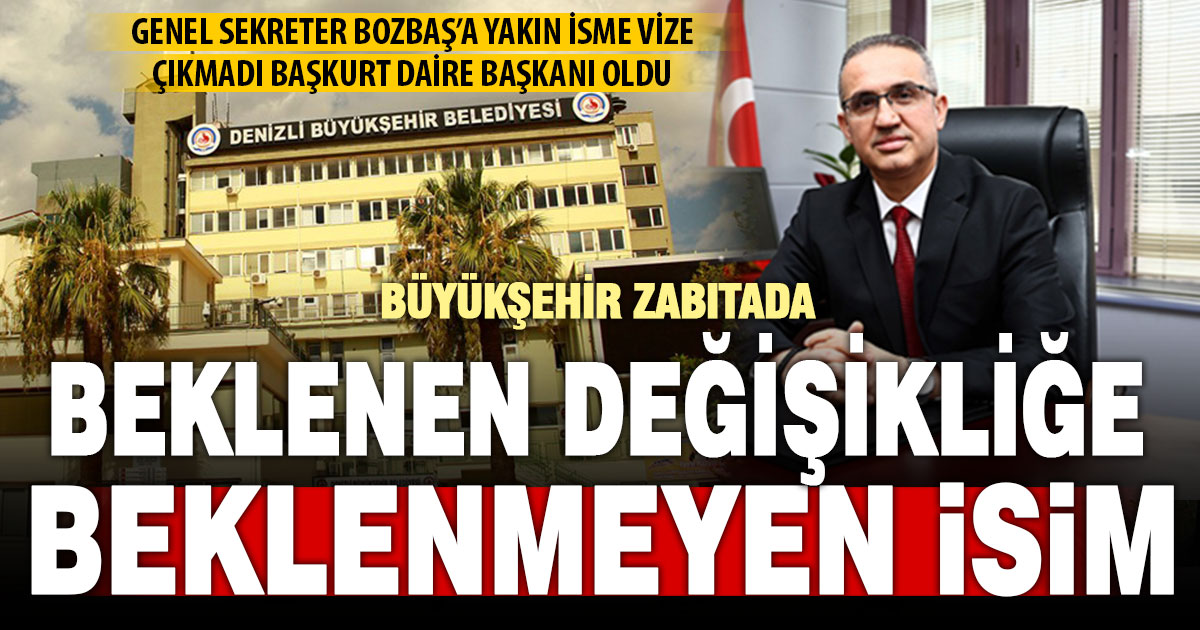 DBB Zabıta Dairesi Başkanı Özgür Başkurt oldu