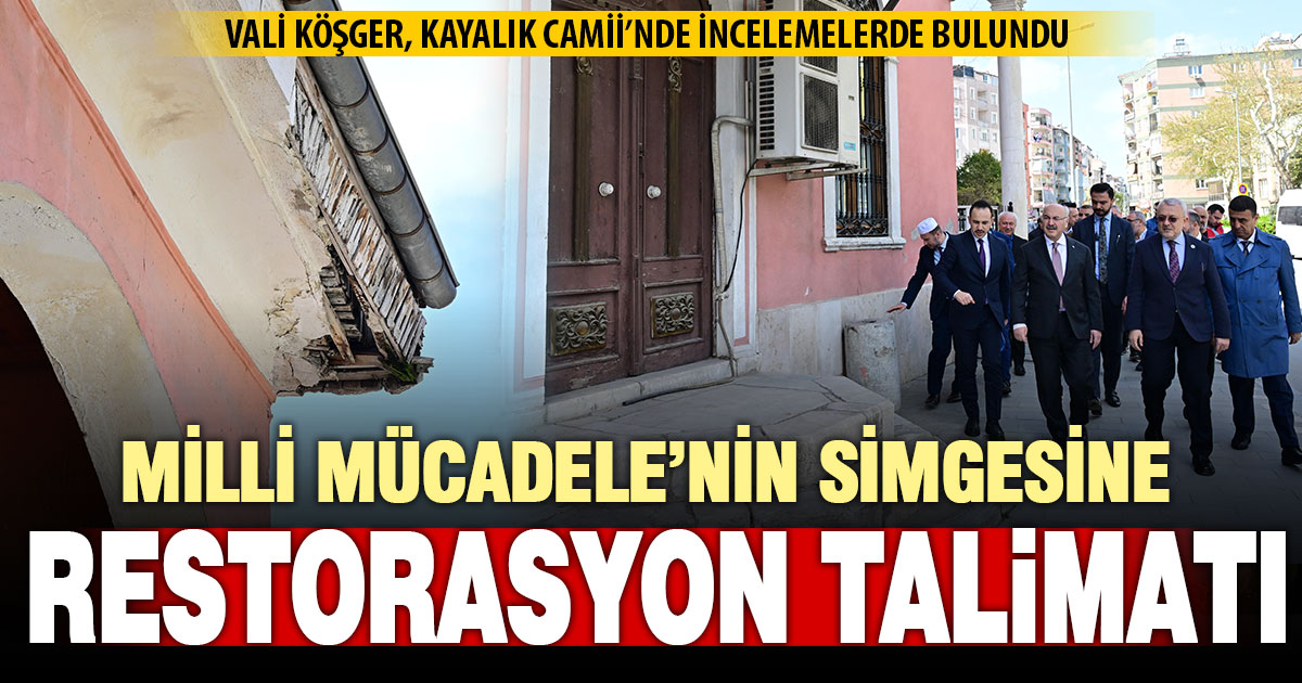 Milli Mücadelenin simgesi Kayalık Camisi restore edilecek