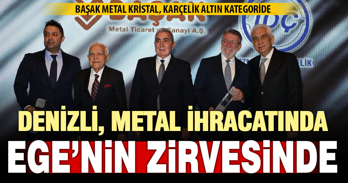 Metal ihracatında Denizli firmaları Ege’nin zirvesinde