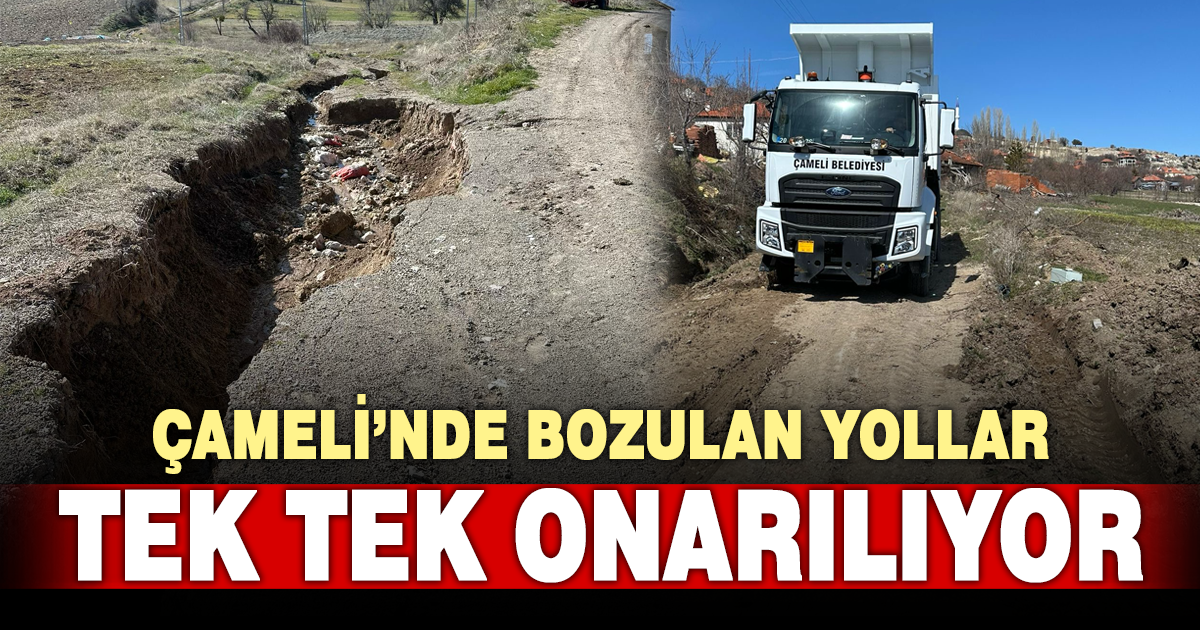 Cumaalanı Mahallesi’nde yol bakım ve onarım çalışması