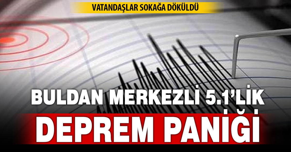 Denizli Buldan’da 5.1 büyüklüğünde deprem