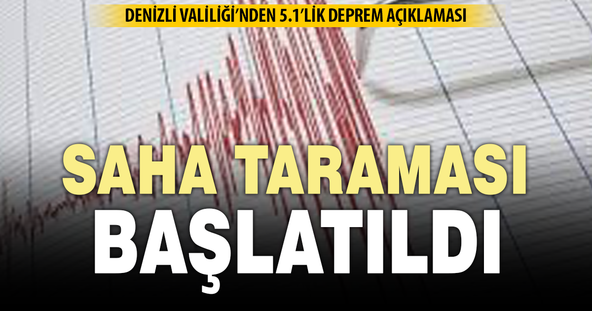 Denizli Valiliği’nden 5.1’lik Deprem Açıklaması