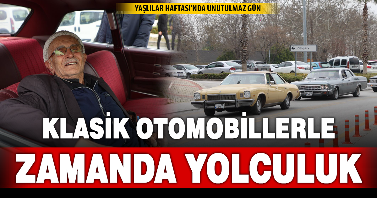 Klasik otomobillerle şehir turu: Denizli’de yaşlılara özel etkinlik