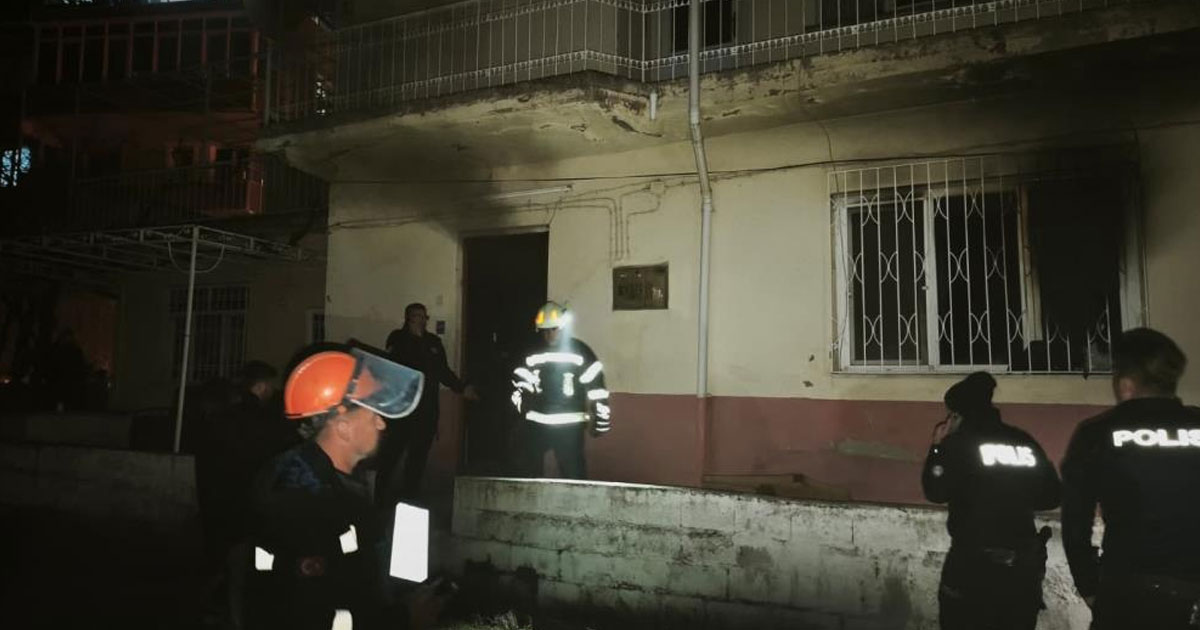 Kullanılmayan evde yangın çıktı