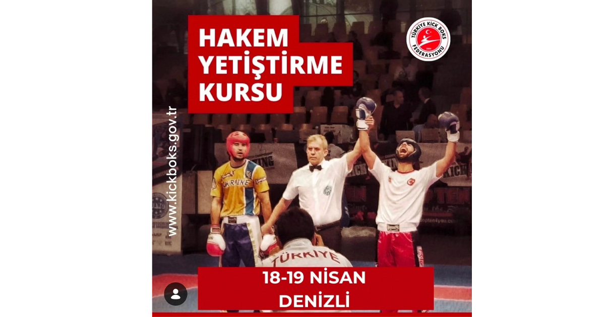 Denizli’de kick boks hakemliği için fırsat: Aday kursu başlıyor