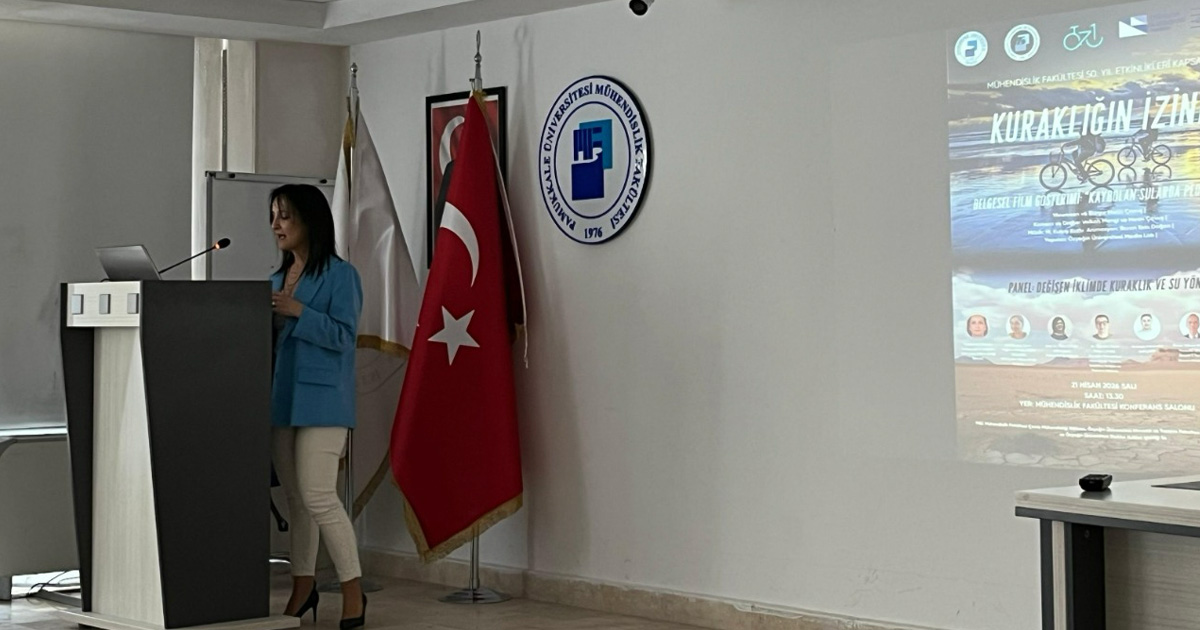 PAÜ’de “Kuraklığın İzinde” farkındalığı: Bilim, sanat ve pedallar aynı yolda buluştu