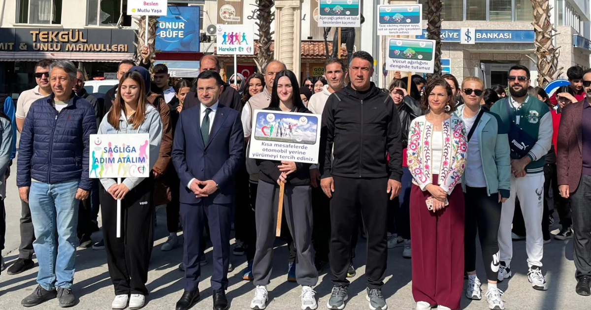 Sarayköy’de Dünya Sağlık Günü yürüyüşü düzenlendi