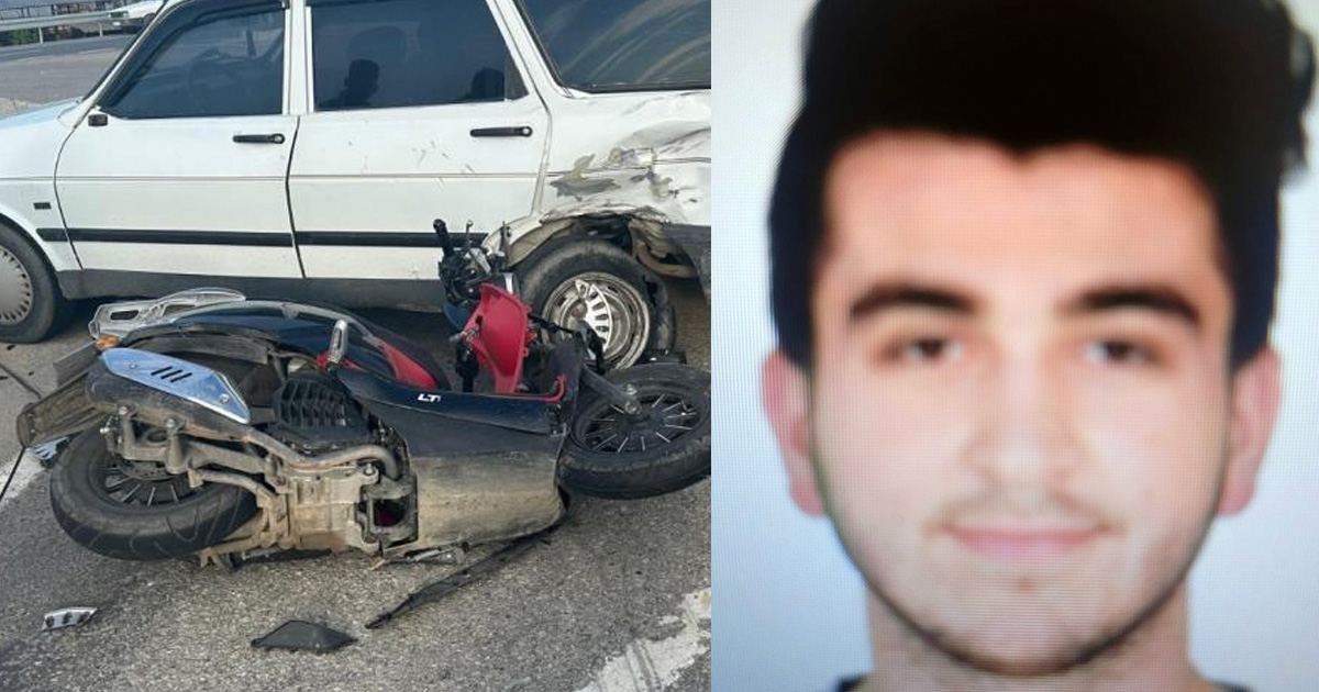 Otomobille çarpışan motosikletin sürücüsü hayatını kaybetti 
