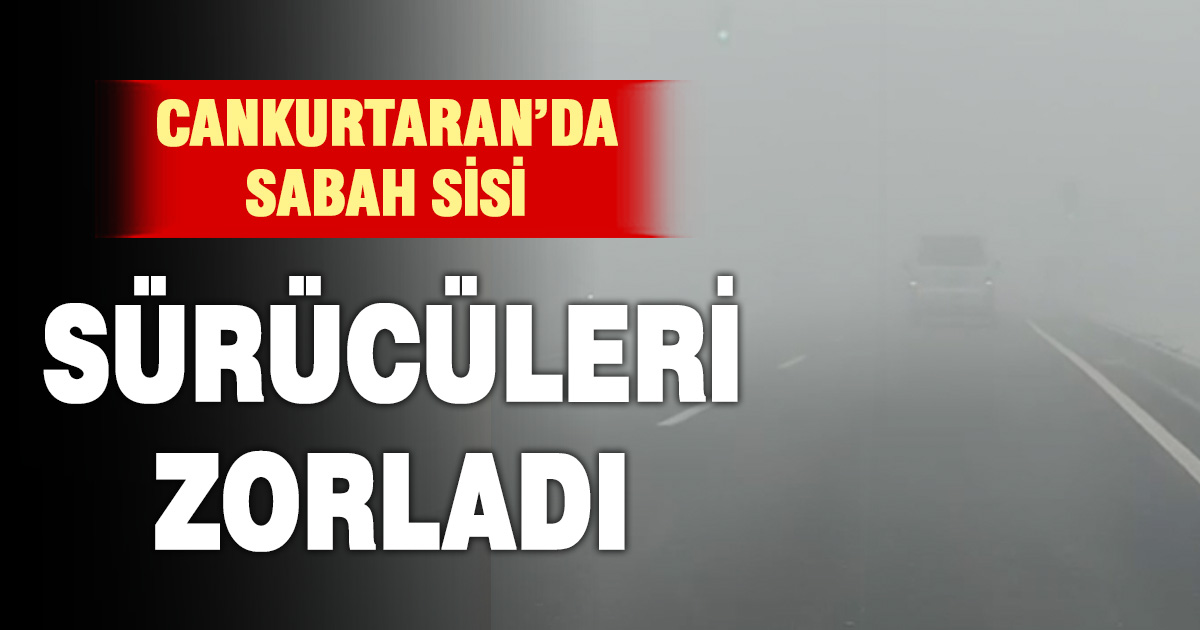 Cankurtaran’da etkili olan sis sürücüleri zorladı