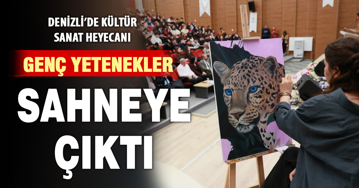 Kültür sanat yarışmalarında sahne gençlerin