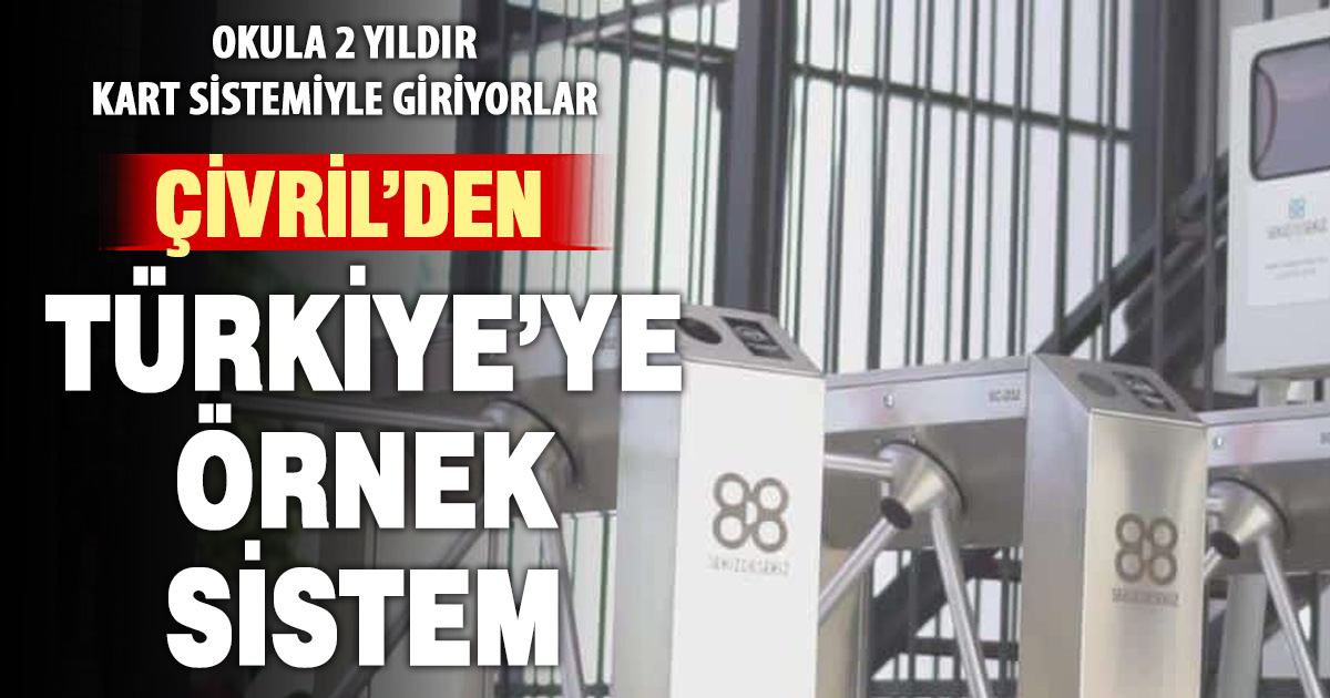 Çivril’deki turnike sistemi okul güvenliğinde örnek oldu