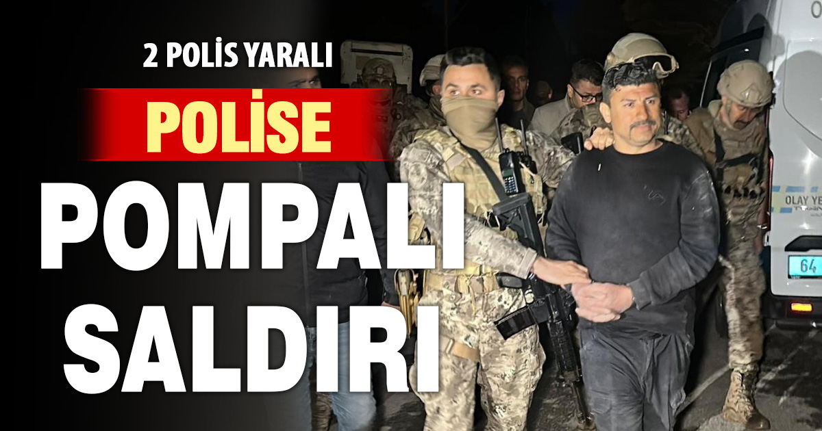Polise silahlı saldırı: 2 polis yaralandı, şüpheli Yakalandı