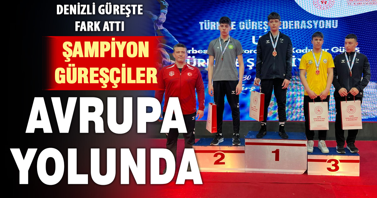 Güreşçiler türkiye şampiyonu