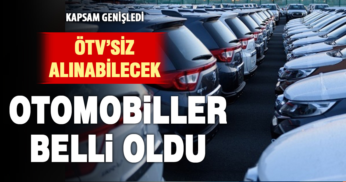 ÖTV’siz araç düzenlemesi genişledi: Yeni haklar yürürlükte