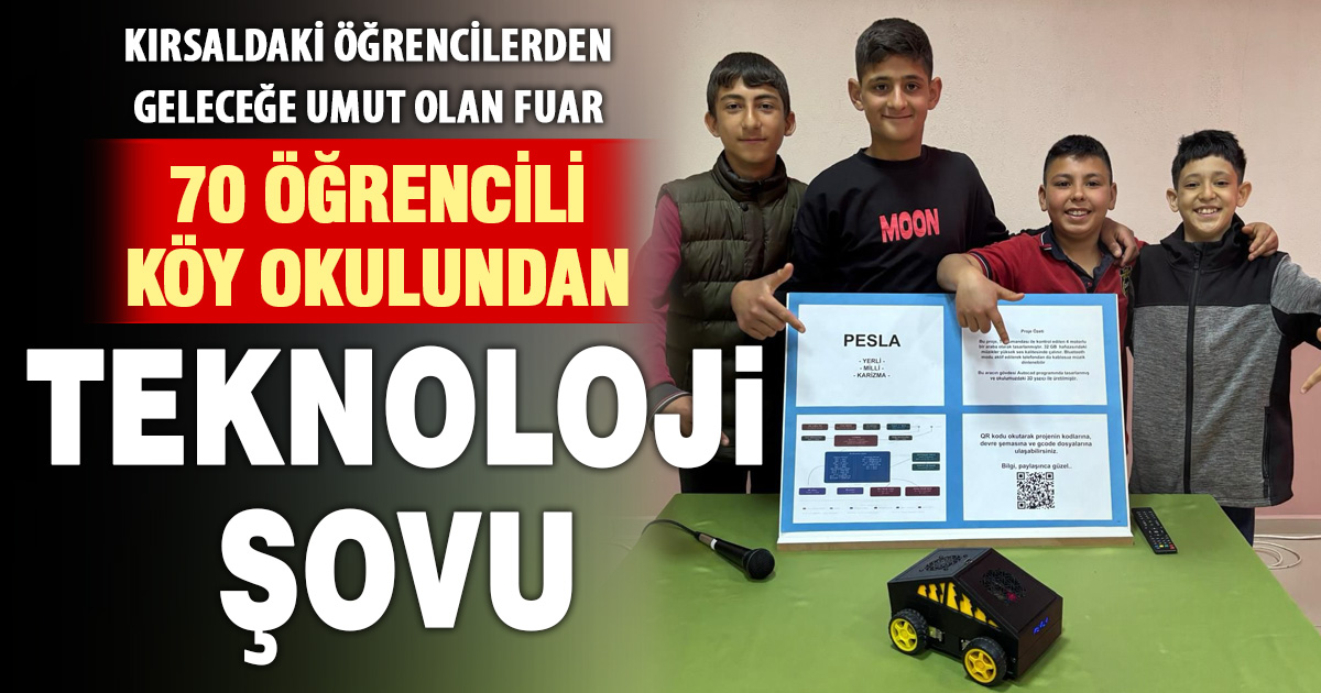 TÜRKİYE’DE ORTAOKUL DÜZEYİNDE İLK KEZ MEKATRONİK FUARI DÜZENLENDİ