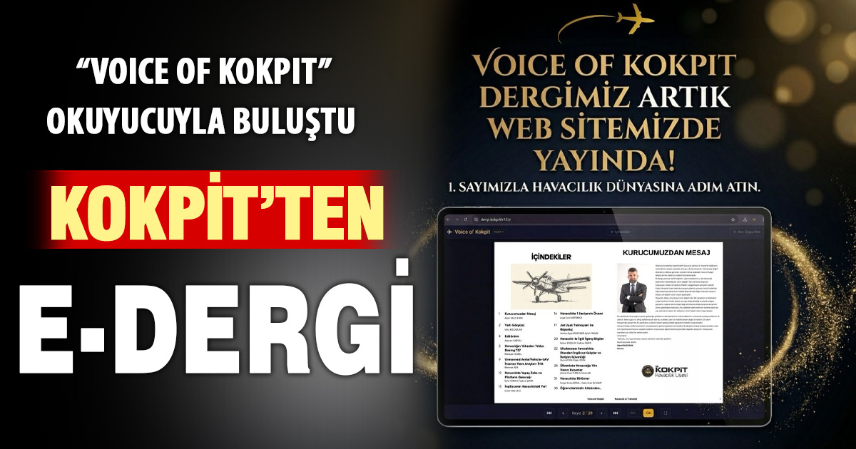 Kokpit Havacılık Lisesi’nden dijital dergi