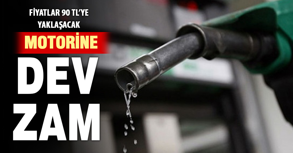 Motorine dev zam geliyor