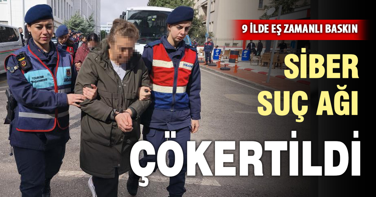 Bilişim dolandırıcılarına 9 ilde eş zamanlı operasyon: 14 gözaltı