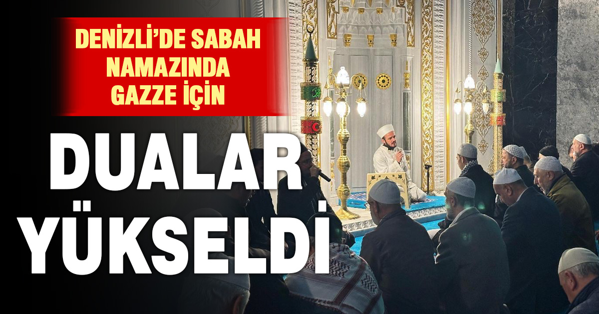 Sabah namazında Filistin için dualar edildi
